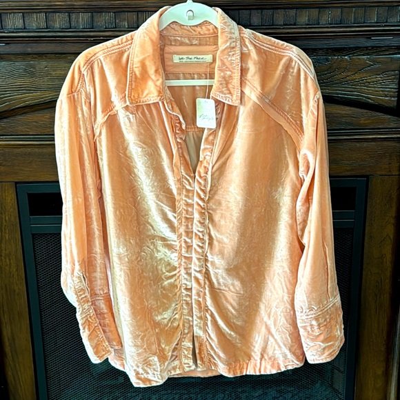 We The Free Tops - NWT We The Free Sun Blush Velvet Top